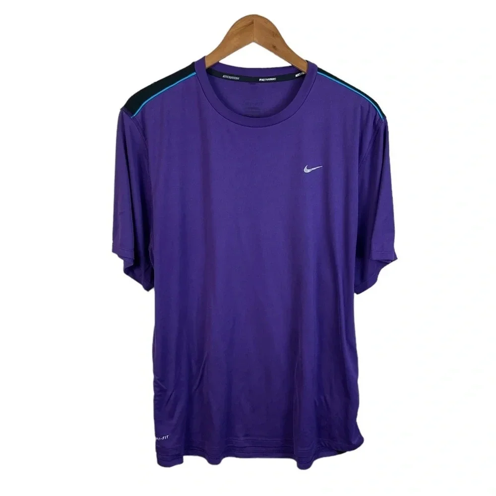 TS342 Mens Nike Dri Fit Running Athletic Performance Workout Shirt XL